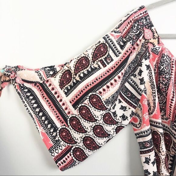 FRINGE BENEFITS | Patchwork Off the Shoulder Top Women’s Plus Size 3X - Picture 3 of 7